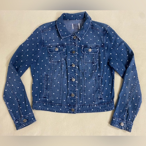 Elle polka dot denim jacket - Picture 2 of 12